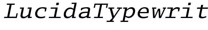 LucidaTypewriter-Obl