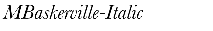 MBaskerville-Italic