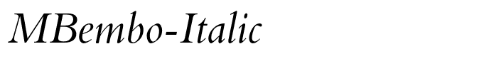 MBembo-Italic