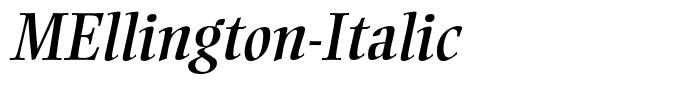 MEllington-Italic