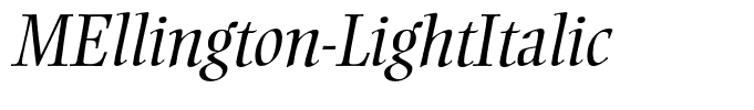 MEllington-LightItalic