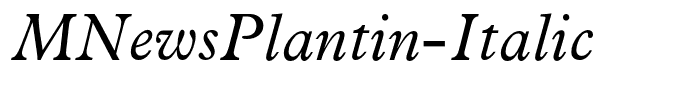 MNewsPlantin-Italic