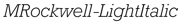 MRockwell-LightItalic