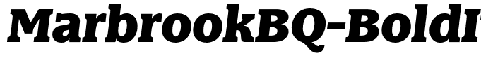 MarbrookBQ-BoldItalic