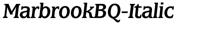 MarbrookBQ-Italic