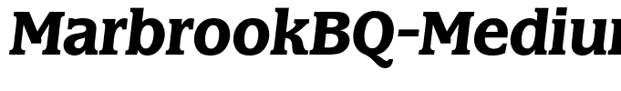 MarbrookBQ-MediumItalic