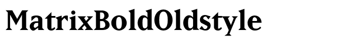 MatrixBoldOldstyle