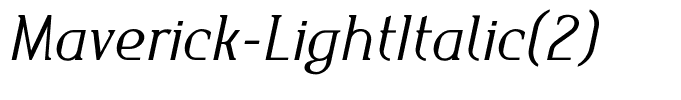 Maverick-LightItalic(2)