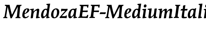 MendozaEF-MediumItalic