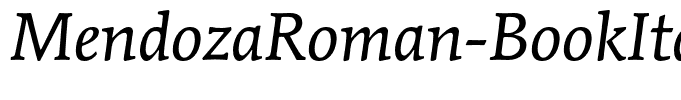 MendozaRoman-BookItalic