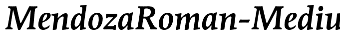 MendozaRoman-MediumItalic