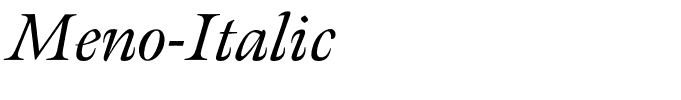 Meno-Italic