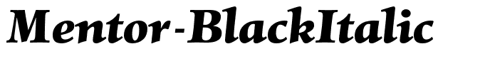 Mentor-BlackItalic