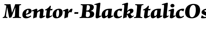 Mentor-BlackItalicOsF