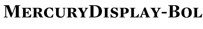 MercuryDisplay-BoldSC