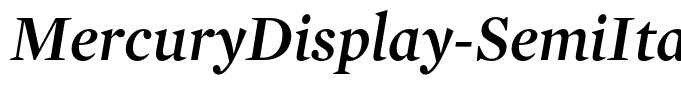 MercuryDisplay-SemiItalic