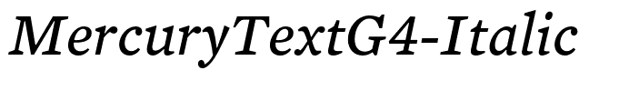 MercuryTextG4-Italic