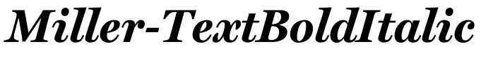 Miller-TextBoldItalic
