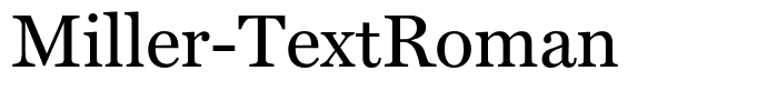 Miller-TextRoman