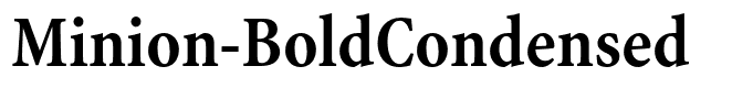 Minion-BoldCondensed