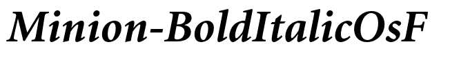 Minion-BoldItalicOsF