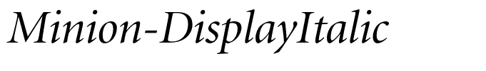 Minion-DisplayItalic