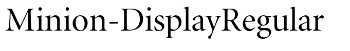 Minion-DisplayRegular