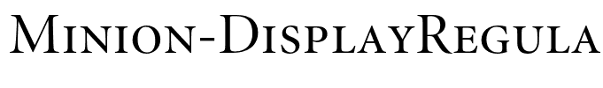 Minion-DisplayRegularSC