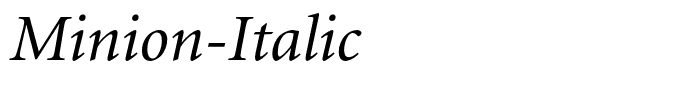 Minion-Italic