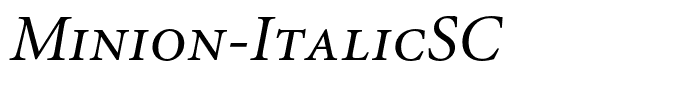 Minion-ItalicSC