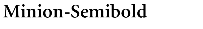 Minion-Semibold