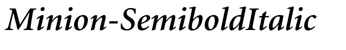 Minion-SemiboldItalic