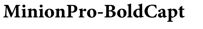 MinionPro-BoldCapt