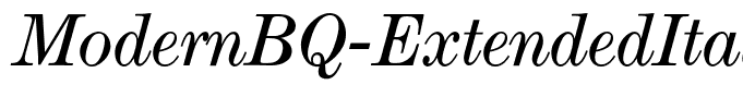 ModernBQ-ExtendedItalic