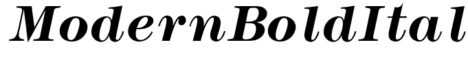 ModernBoldItalic