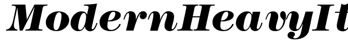 ModernHeavyItalic