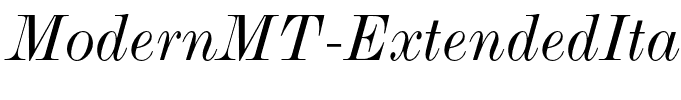 ModernMT-ExtendedItalic