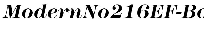 ModernNo216EF-BoldItalic