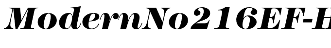ModernNo216EF-HeavyItalic