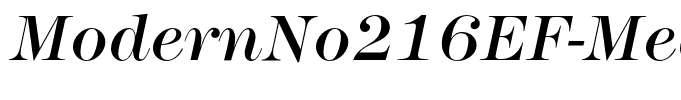 ModernNo216EF-MediumItalic