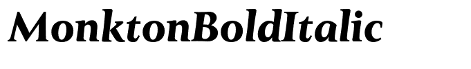MonktonBoldItalic