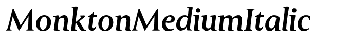 MonktonMediumItalic