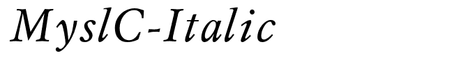 MyslC-Italic