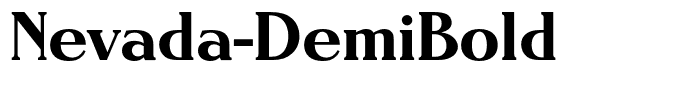 Nevada-DemiBold
