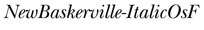 NewBaskerville-ItalicOsF