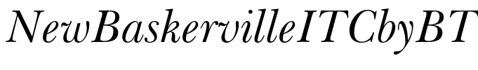 NewBaskervilleITCbyBT-Italic