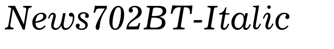 News702BT-Italic