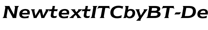 NewtextITCbyBT-DemiItalic