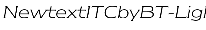 NewtextITCbyBT-LightItalic
