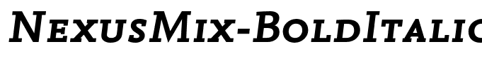 NexusMix-BoldItalicSC